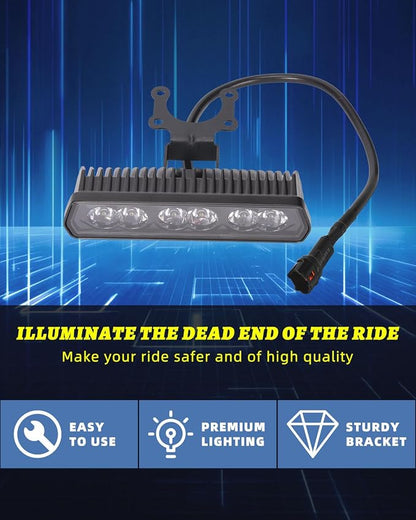6inch Dirt Bike LED Light Bar for CRF XR RM KX KLX TTR PW SSR CRF110 | 60W Spot Beam Plug-Play Motorcycle Headlight Light Bar Driving Light Off Road Riding LED Headlight Waterproof Bike Headlight