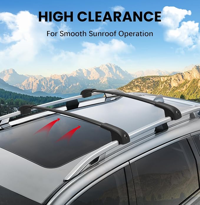 Roof Rack Cross Bars Compatible with Subaru Forester 2014-2026 (Not for Wilderness), 300lbs Aluminum Lockable Heavt Duty Roof Rails Crossbar with Lock for Rooftop Cargo Bars Luggage Rack Bike