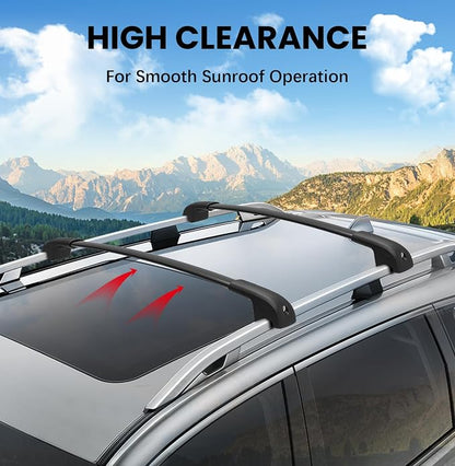Roof Rack Cross Bars Compatible with Subaru Forester 2014-2026 (Not for Wilderness), 300lbs Aluminum Lockable Heavt Duty Roof Rails Crossbar with Lock for Rooftop Cargo Bars Luggage Rack Bike