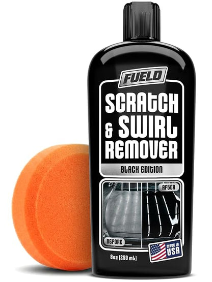 Black Scratch Remover – Car Scratch Repair & Swirl Remover for Vehicles – Deep Scratch Repair Compound & Polishing Solution – Car Paint Repair Kit for Clear Coat & Paint Restoration – 8 oz