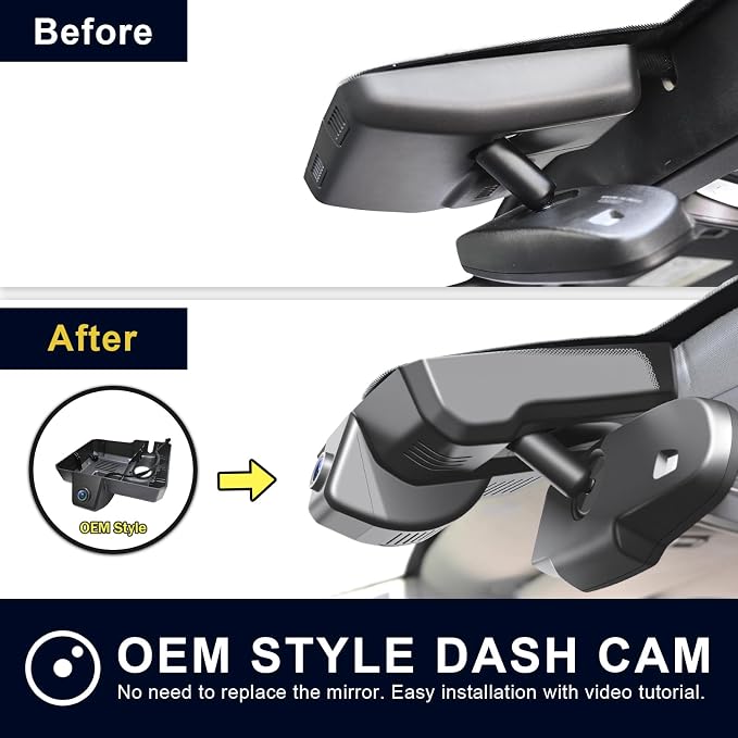 mangoal 4K Front & 2K Rear 2 Channel HDR Dash Cam, Dual STARVIS 2 IMX678 IMX675, Fit for GMC Sierra 1500 2014 2015 2016 2017 2018 2500 HD/3500 HD 2015-2019 (Model D), 5GHz WiFi, GPS, Support 512GB Max