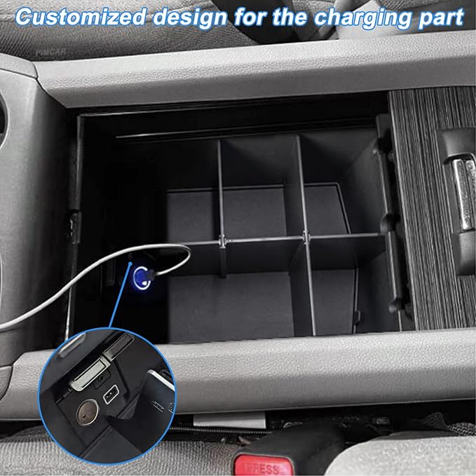 PIMCAR Compatible with Honda Pilot 2016-2022/Honda Ridgeline 2017-2023/Honda Passport 2019-2023 Center Console Organizer Insert Armrest Divider Accessories