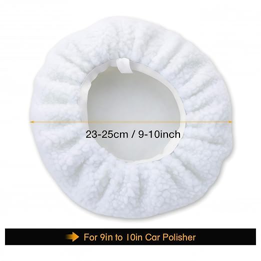 5 Pcs 10 INCH Polisher Polish Pad Polishing Buffling Car Buffer Waxer
