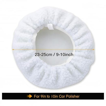 5 Pcs 10 INCH Polisher Polish Pad Polishing Buffling Car Buffer Waxer