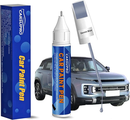 Blue Touch Up Paint for Cars,Car Paint Touch Up Pen for Deep Scratches,Car Scratch Repair Pen Auto Scratch Remover for Easy to Use and Fix(Denim Blue)