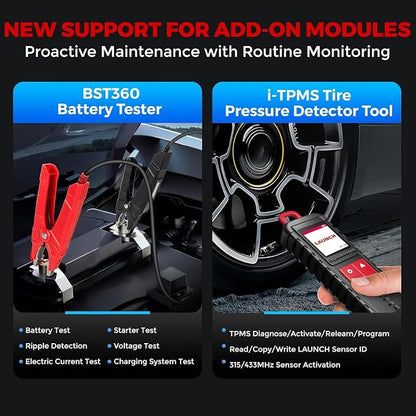 LAUNCH OBD2 Scanner CRP123I V3.0 Elite, 2026 Lifetime Free WiFi Update Scan Tool, FCA SGW, CANFD&DoIP, SAS/Throttle/Brake/BMS/DPF/Oil/ABS Service Multi Systems Car Scanner, Battery Test, Auto VIN