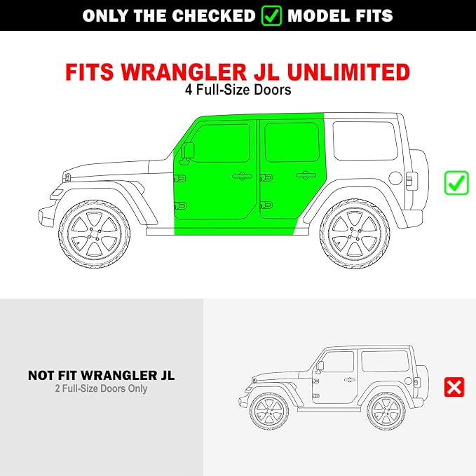 APS Drop Steps Running Boards Compatible with Jeep Wrangler JL 2018-2026 4-Door (Include 21-26 4xe) | Stainless Steel Side Steps | Anti-Slip | 500lbs Capacity | 5-Year Warranty