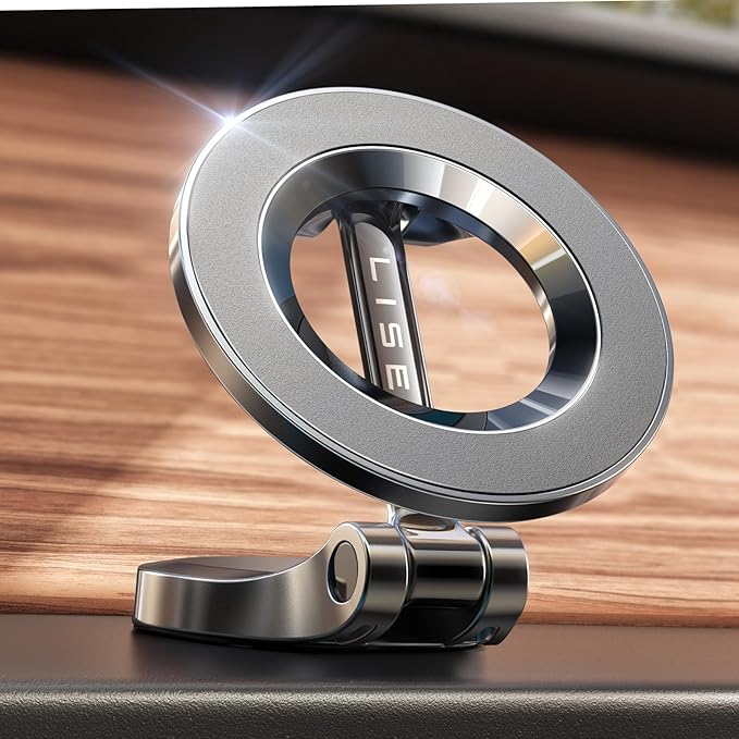 LISEN for MagSafe Car Mount for iPhone 17 Pro Max [24 Strong Magnets] Classic Magnetic Phone Holder for Car Dashboard Magnet Phone Mount Car Cell Phone Holder for iPhone 17 Pro Max Air 16 15 14 13 12