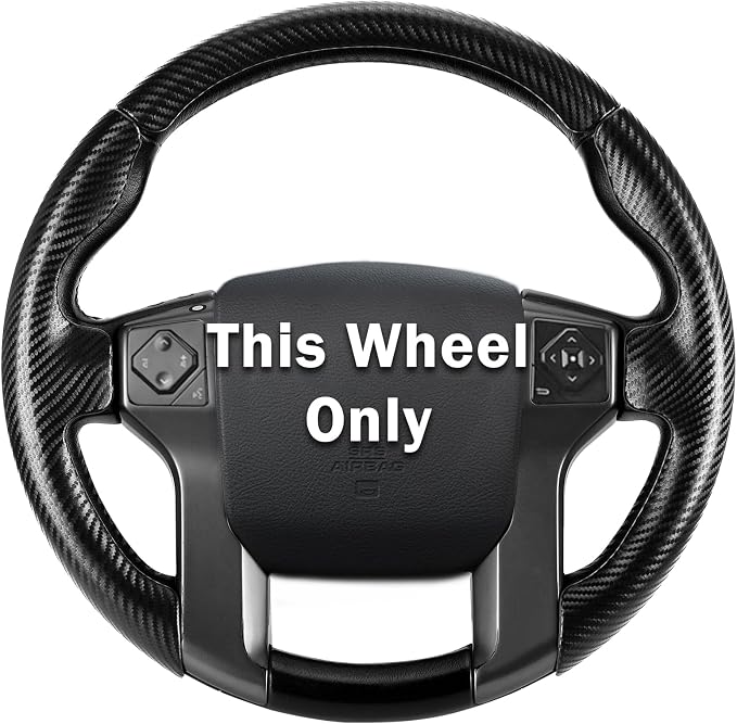 Fit for Toyota Steering Wheel Cover, Steering Wheel Cover for Tacoma(2012-2023) 4Runner(2010-2024) Tundra(2014-2021) Sequoia(2014-2022) Accessories (Matte Black)