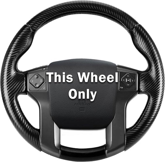 Fit for Toyota Steering Wheel Cover, Steering Wheel Cover for Tacoma(2012-2023) 4Runner(2010-2024) Tundra(2014-2021) Sequoia(2014-2022) Accessories (Matte Black)