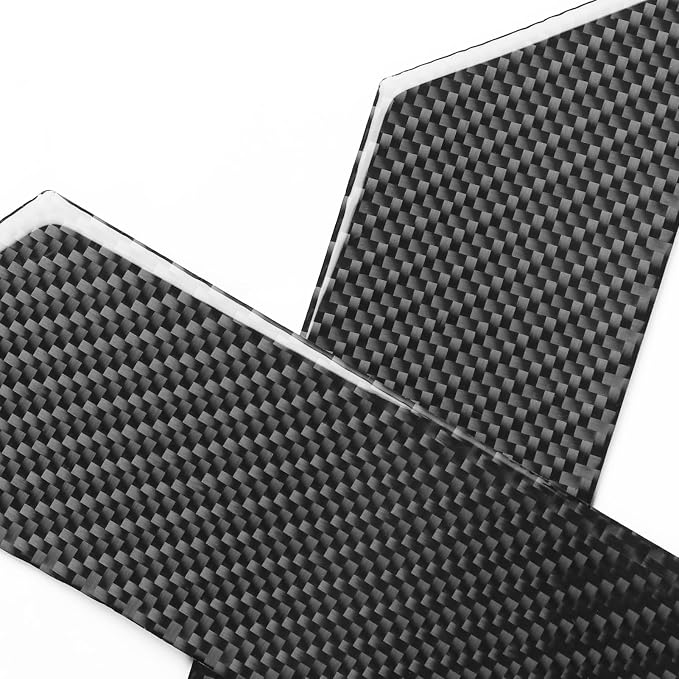 NVCNX Real Premium Carbon Fiber for Toyota Tundra 2022-2026 / Sequoia 2023-2026 2024 2025 Door Armrest Panel Cover Interior Trim Accessories Sticker 4PCs Without Seat Memory not for Extended Cab