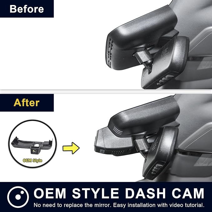 Mangoal Front 4K & Rear 1080P Dash Cam Custom fit for Toyota Tundra 2022-2026 & Sequoia 2023-2026 (Model B), Limited SR SR5 TRD Pro Limited Platinum (Gen3),UHD 2160P Video, WiFi & App, GPS, 128GB Card