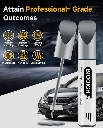 Touch Up Paint Pen Exact Color Match Car Chip and Scratch Repair (for Honda, Sonic Gray Pearl(NH-877P))