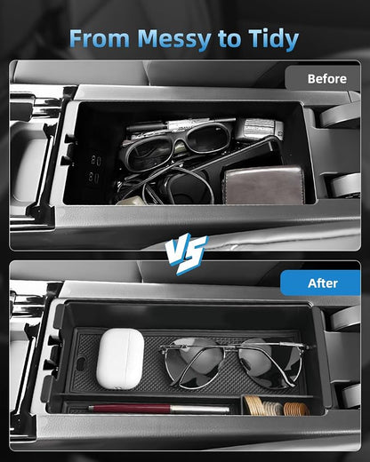 Dashboard Screen Storage Tray & Center Console Organizer for 2023-2026 Toyota Prius – 2025 2026 Prius Interior Accessories