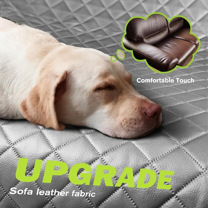 Pecute Back Seat Extender for Dogs 56.29 * 28.74 in, Car Window Fixing for Maximum Car Protection, Leather Fabric Dog Car Seat Cover for Back Seat, Waterproof, Scratch-Resistant, Support to 330 lbs