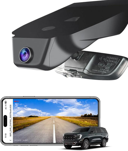 mangoal STARVIS 2 Front 4K HDR Dash Cam IMX678, Custom Fit for GMC Yukon, Yukon XL 2023-2026(Model A), 5GHz WiFi, GPS, 64GB Card