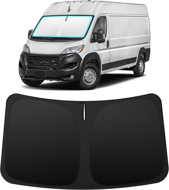 INSAUTO Custom Fit Windshield Sun Shade Accessories for Dodge RAM ProMaster 2014-2026, Foldable Front Window Sunshade, UV & Heat Reflector, Keeps Interior Cool, Includes Storage Bag