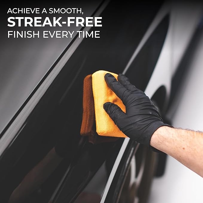 The Rag Company - The Pearl Microfiber Detailing Applicator Sponges (6-Pack) Versatile Detailing Tool, Excellent for Applying Wax, Sealants, Coatings and Other Automotive Products, 3in x 5in, Orange