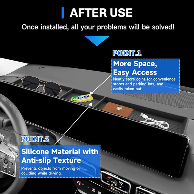 SXCY for 2026 Nissan Sentra Dashboard Organizer Tray for 2026 Nissan Sentra Accessories Screen Back Console Tray 2026 Sentra Behind Dash Console Organizer Screen Behind Phone Organizer