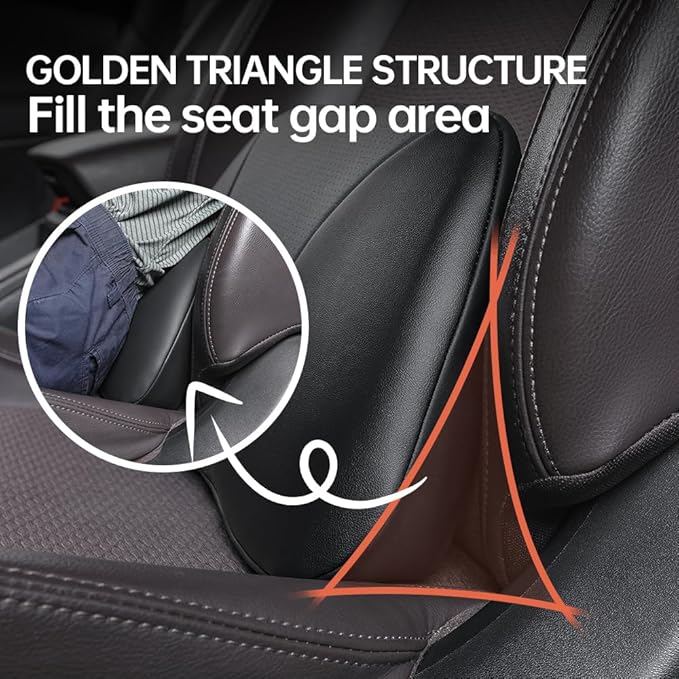 1p Memory Foam Lumbar Support Pillow for car Lower Back Pain Relief - Back Cushion for Driving, Chair Support for Car-Office Chair（Black）