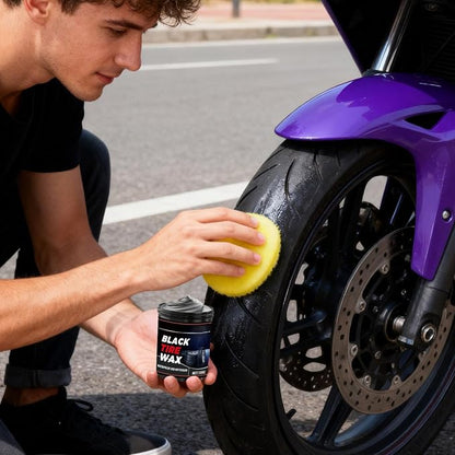 Tire Wax - Auto Tyre Refurbishment,Auto Wheel Coating Paste | for Mechanics Drivers Detailers Groomers Modifiers Racers Restorers Trucks SUVs RVs Sedans Garages Shops