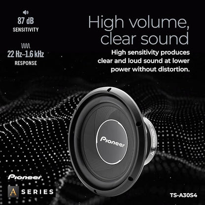 PIONEER TS-A30S4 12” Component Subwoofer, 1400 Watts Max Power