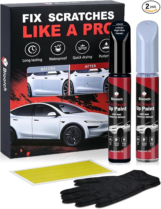 Night Blue Metallic LH5X/Z2 for Volkswagen Touch Up Paint Kit[2K Clear Coat Included],Exact Color Match Touch Up Paint for Chip and Scratch