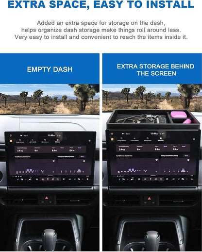 CDEFG Dashboard Storage Tray for 2026 Mazda CX5 12.9" Screen, for 2026+ Mazda CX-5 (S/Select/Preferred/Premium) Accessories Behind-Screen Dash Organizer Storage Box (Not for Premium Plus)