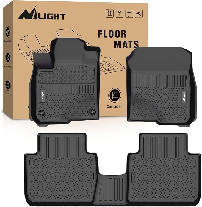 Nilight TPE Floor Mats for Honda HR-V (HRV) 2023 2024 2025 2026,All Weather Custom Fit Heavy Duty Floor Liners