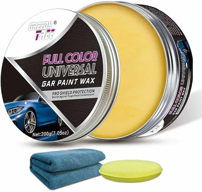Car Wax High Gloss Shine, Long Lasting Paint Protection, Superior Hydrophobic Water Repelling Properties, Natural Wax for Minor Scratch Repair and UV Protection, Safe for All Vehicle Colors