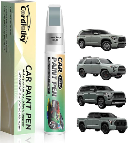 Lunar Rock(6X3) Touch Up Paint Pen for Toyota,Car Scratch Repair Remover Pen Quick and Easy Fix Auto Paint Scratch