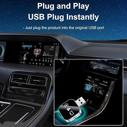 3-in-1 Car Adapter (2026 Model), 3 in 1 Adapter Plug and Play, Plug and Play, Stable Connection, No Delay, for Car Play&Android Auto (A, for Android)