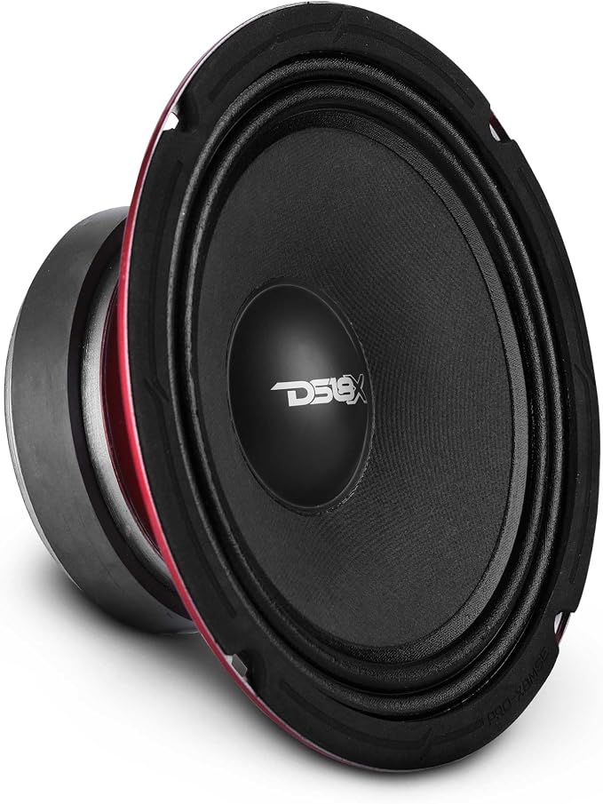 DS18 PRO-X8MSE Loudspeaker - 8", Midrange, Sealed Basket, 550W Max, 275W RMS, 8 Ohms - Premium Quality Audio Door Speakers for Car or Truck Stereo Sound System (1 Speaker)
