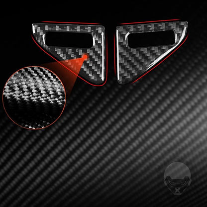 NVCNX Real Premium Carbon Fiber for Toyota 2nd Gen Tacoma Accessories 2012-2015 2013 2014 Car Dash Center Air Vent Knob Cover Interior Trim Thick Overlay Sticker Decal 2PCs