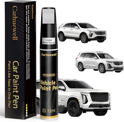 Touch Up Paint for Cadillac Crystal White Tricoat(G1W/WA140X) Car Touch Up paint Genuine Exact Color Code Compatible With Cadillac Vehicle