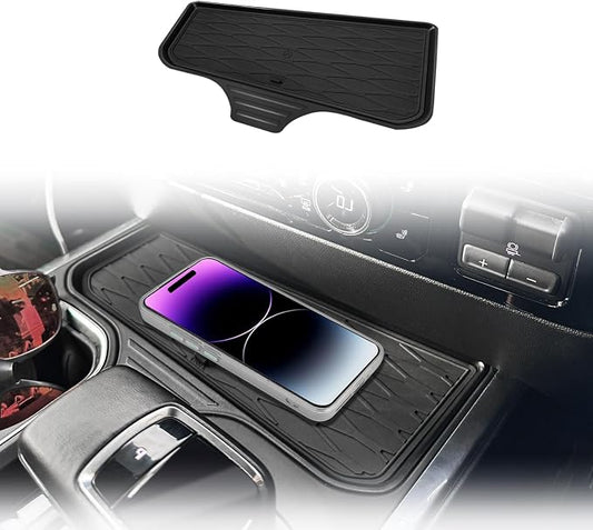 Muslogy Front Center Console Organizer Fits for 2022-2025 2026 Chevy Silverado/GMC Sierra 1500 Hidden Panel Secret Pocket Storage Lid Removable Cover(Bucket Seats Only)