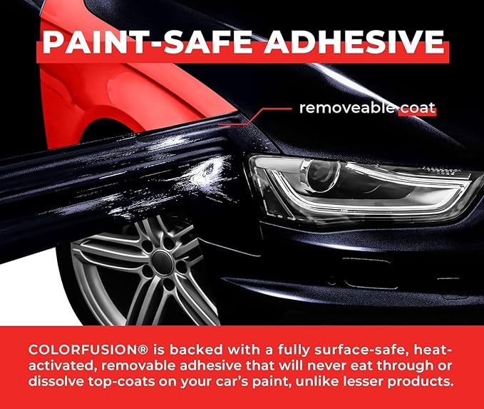 ColorFusion PPF by VViViD, Gloss Storm Grey Dry Apply PPF Vinyl Car Wrap Roll 1.3ft x 5ft