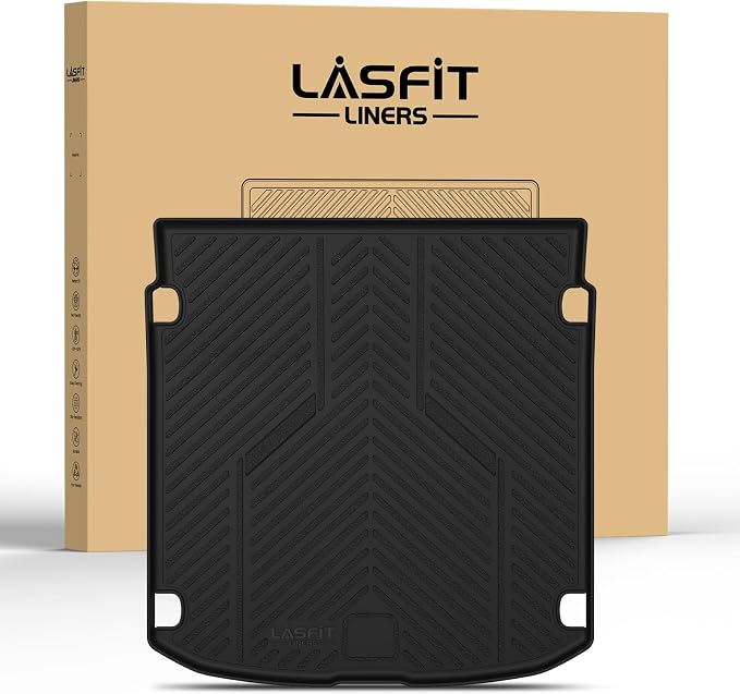 LASFIT Cargo Mat for Audi A5/S5 2025-2026(New Body), Custom Fit All-Weather TPE Trunk Mat for Audi Accessories, Waterproof, Easy to Clean, Black