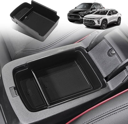 Muslogy Center Console Inserts Compatible with Trax & Envista 2026 2025 2024 2023 Center Console Organizer Armrest Storage Box Armrest Insert Tray Interior Accessories