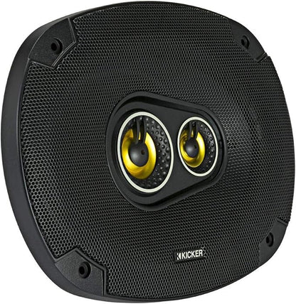 Kicker CS Series 150 Watt 6 x 9 Inch Car Audio Coaxial Speaker Pair, Black