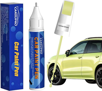 Green Touch Up Paint for Cars,Car Paint Touch Up Pen for Deep Scratches,Car Scratch Repair Pen Auto Scratch Remover for Easy to Use and Fix(Lemon Green)