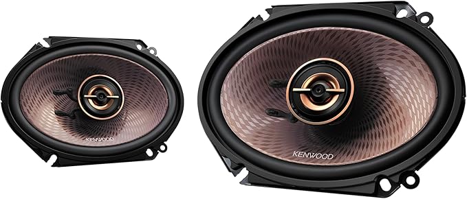 Kenwood KFC-C683 6" x 8" 2-Way Concert Series Car Speakers – 360W Peak Power, Polypropylene Woofer Cone, Balanced Dome Tweeter, Acoustic Sound Harmonizer