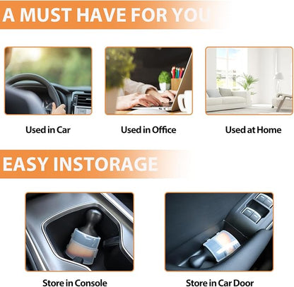 2PCS Car Detailing Brush Car Cleaning Brush Interior, Soft Bristle Dusting Brush Car Interior Cleaning Tool Car Dash Duster Brush for Dashboard, Leather, Air Vents, Computer, Keyboard (White)