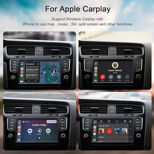 Wireless CarPlay Adapter for Apple Convert OEM Wired to Wireless CarPlay | CarPlay Wireless Adapter Compatible with iPhone 6 and Above, iOS 10+, From 2017 and Later Car, Auto Connect Plug and Play