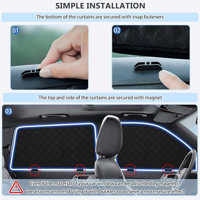 ZATOOTO Side Window Shade Cover for Toyota 4Runner 2017-Now, Double Layer Window Sunshade with Breathable Mesh Screen and Reversible Design Blackout Privacy Shade & UV Protection for Sleeping Camping