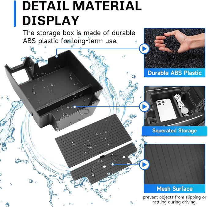 SXCY for 2025 2026 Acura RDX Center Console Organizer for 2025 2026 Acura RDX Accessories 2025 2026 RDX Armrest Console Organizer for 2025 Acura RDX Console Organizer Tray