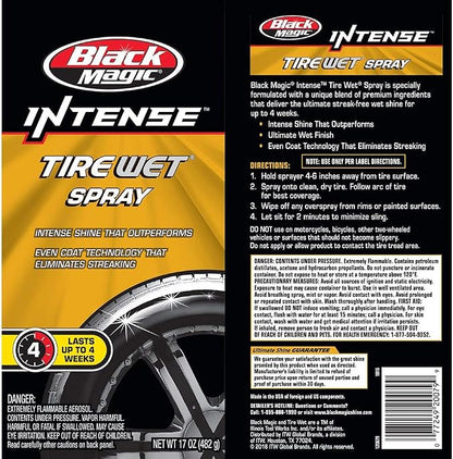 Black Magic 120079 Intense Tire Wet, 17 oz. (Pack of 4)