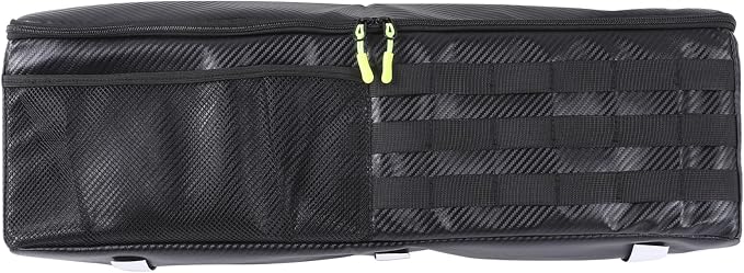 Aunginsy 1PCS Trunk Organizer Compatible with Toyota FJ Cruiser 2007-2021+, Car Left Side Trunk Storage Bag Backseat Hanging Storage Multi-Compartment Space Saving Accessories, Carbon Fiber Pattern