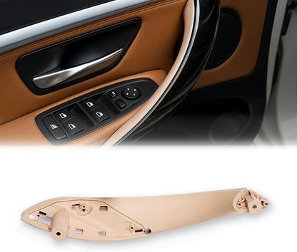 1PCS Door Handles Replacement for BMW 3 Series F30 4 Series F32 F80 F82 Inner Door Pull Strap Armrest Bracket Handle Kit Interior Trim, 2013-2018 320 328 330 335 2014-2019 428 435 (Front Right, Beige)