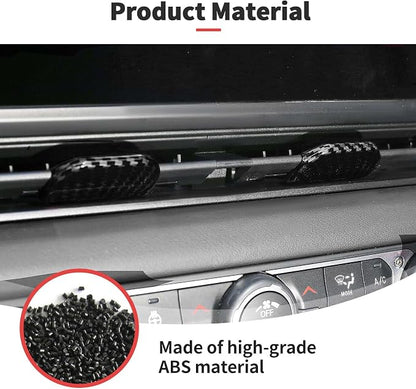 JWWY for Jeep JL Vent Air Outlet Adjustment Cover Trim Fit for 2024-2025 Jeep Wrangler JL JLU Gladiator JT 4xe Interior Accessories 2pcs Carbon Fiber